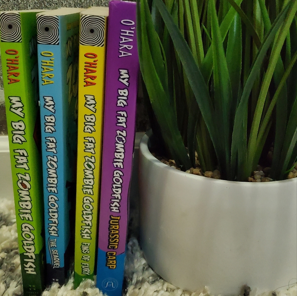 My Big Fat Zombie Goldfish by Mo O'hara 4 books 3 soft cover 1 hardcover